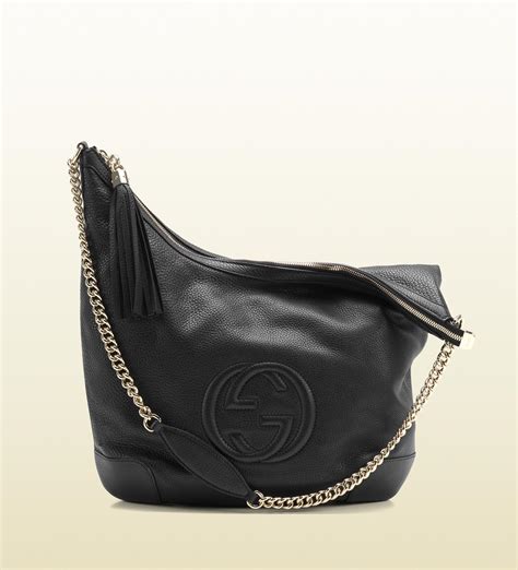 gucci soho chain soho shoulder bag black outfit